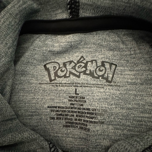 POKEMON Boys Graphic Shirt Size Large Long-Sleeve Pullover Hoodie Lightweight - Picture 6 of 7